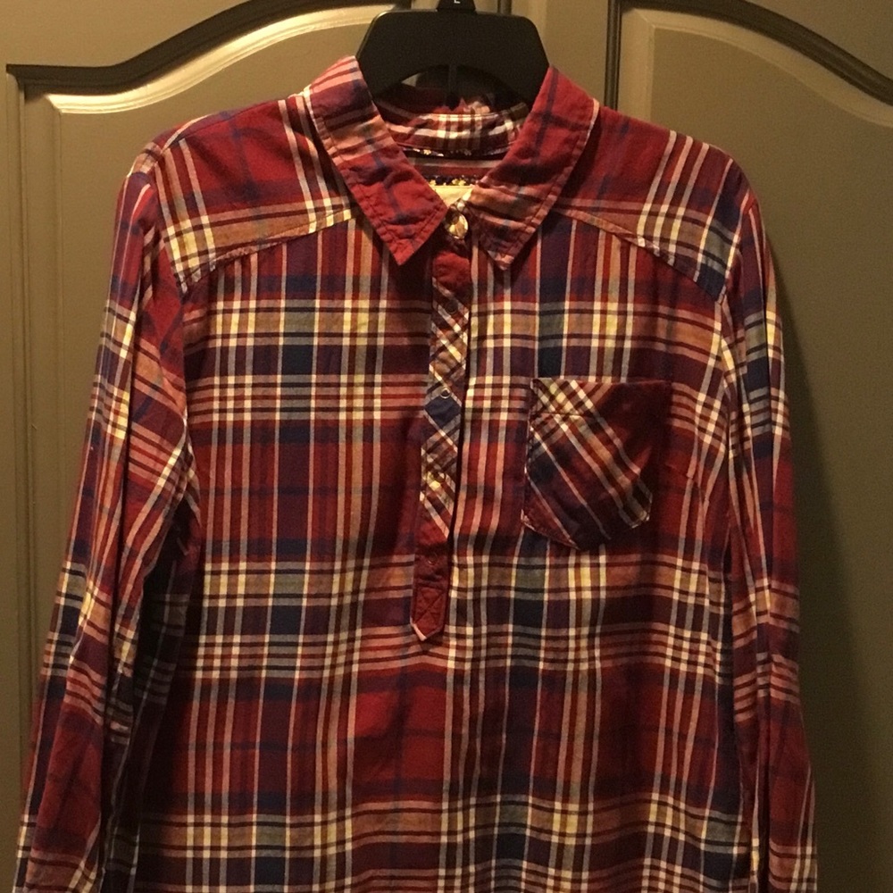Merlot/Navy Plaid Shirt